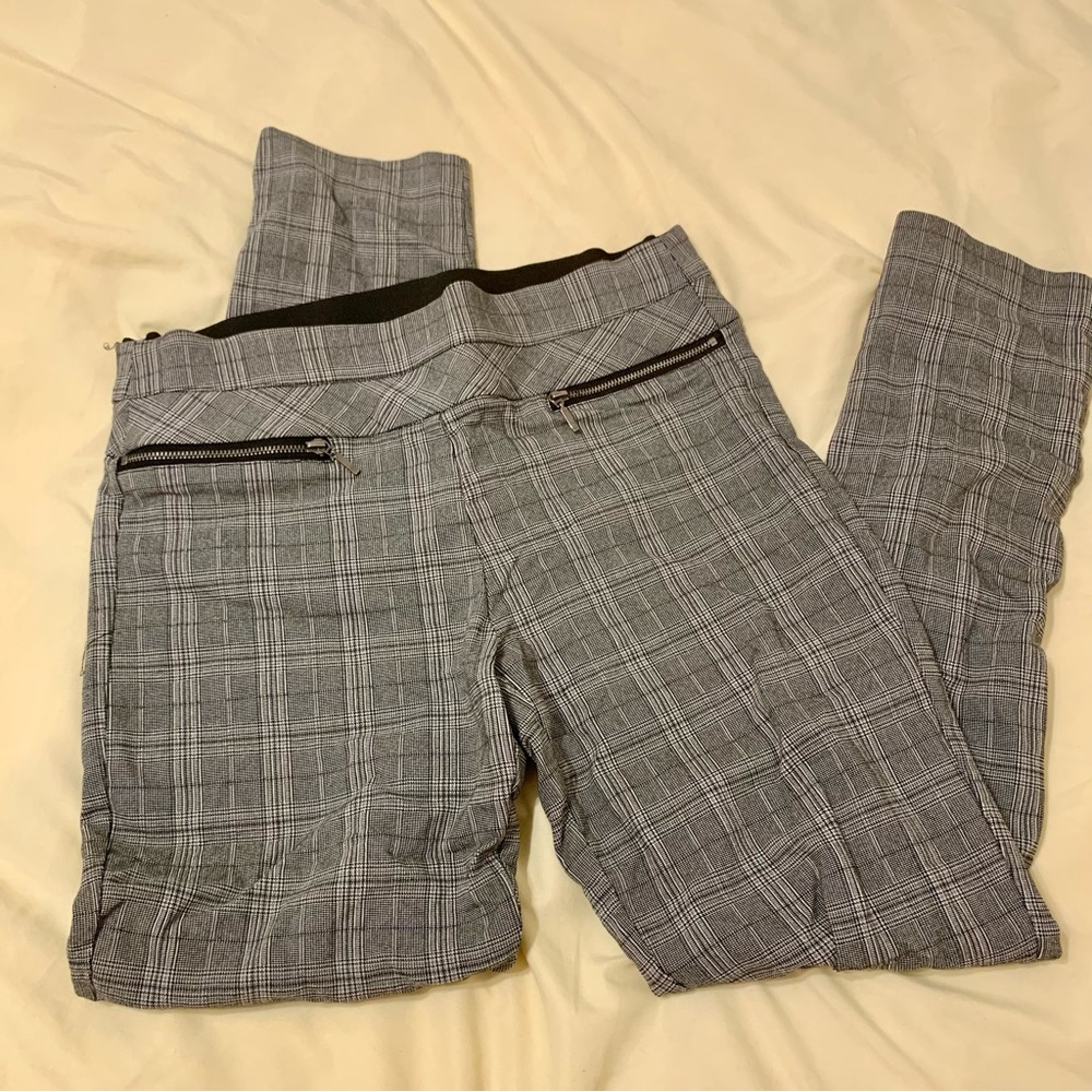 Plaid Slacks with Zipper Mid Rise by Candie’s